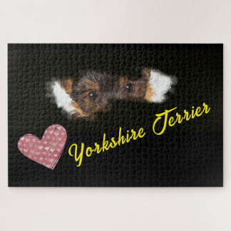 Puzzle Yorkshire Terrier Eyes couleur solide 1000 pièce