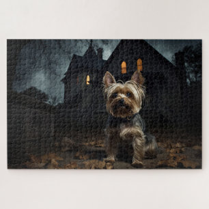 Puzzle Yorkshire Terrier Halloween effrayant