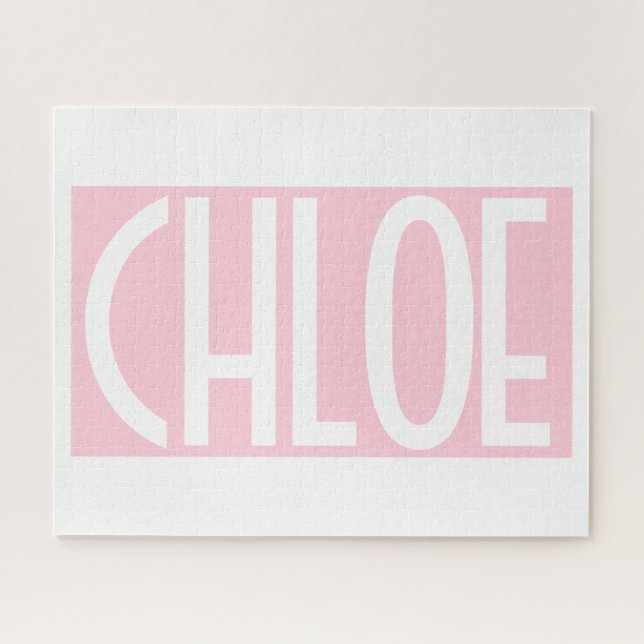 Puzzle Your | Bold White Text on Light Pink (Horizontal)