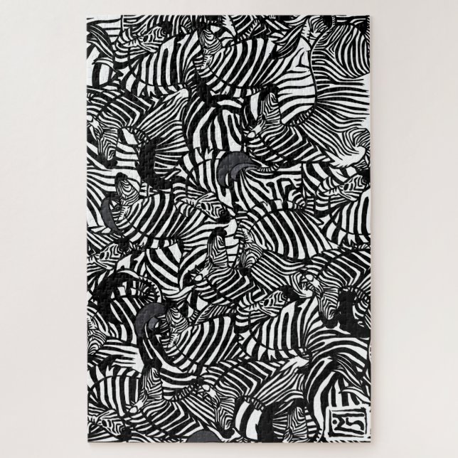 Puzzle Zebra (Vertical)