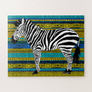 Puzzle Zebra 16x20 pour les enfants à aveugle (56 