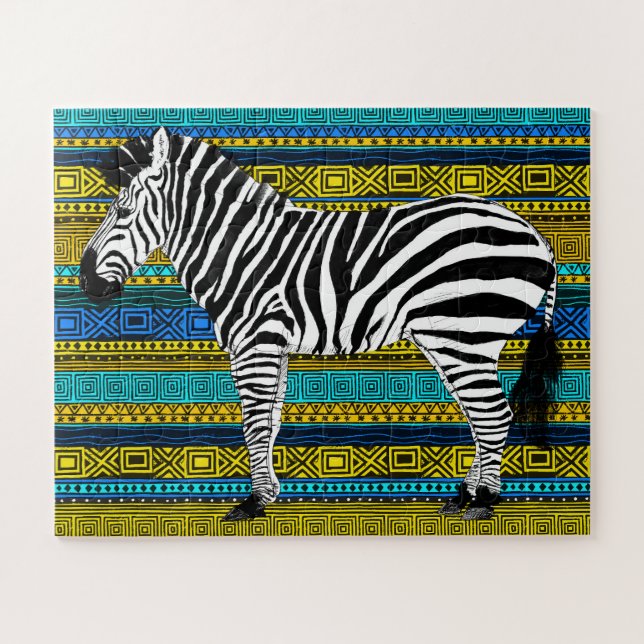 Puzzle Zebra 16x20 pour les enfants à aveugle (56  (Horizontal)