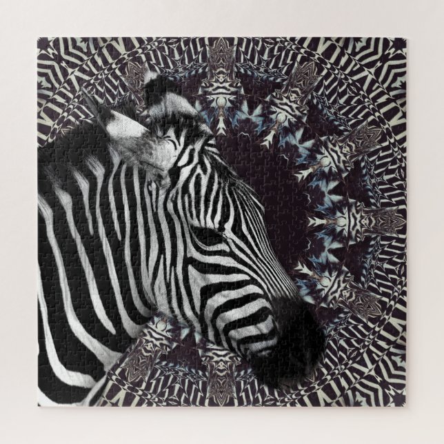 Puzzle Zebra Art Jigsaw (Vertical)