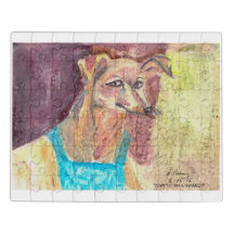 Puzzle "Ziggy the Dog in Overalls"