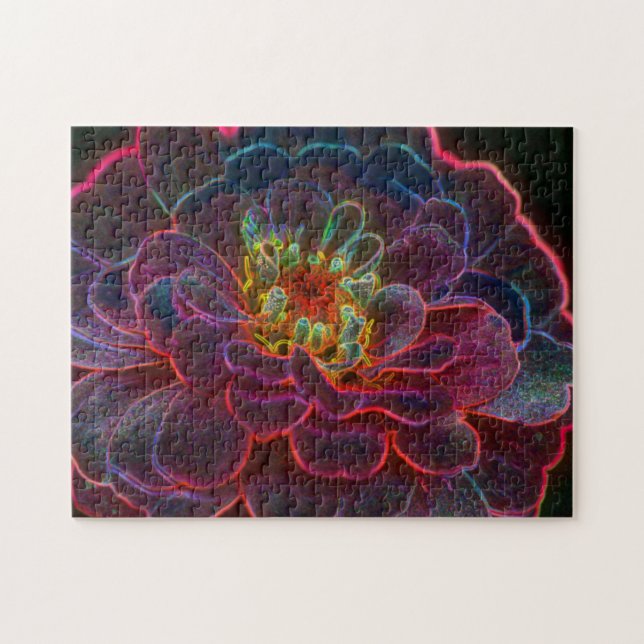 Puzzle Zinnia Imaginaire Abstrait (Horizontal)
