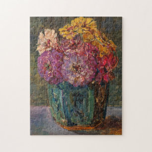 Puzzle Zinnias dans un pot vert   Floris Verster
