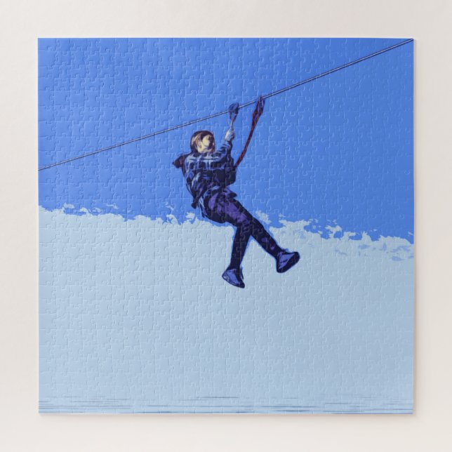 Puzzle Zipping Est Mon Chose - Zipline Rider (Vertical)