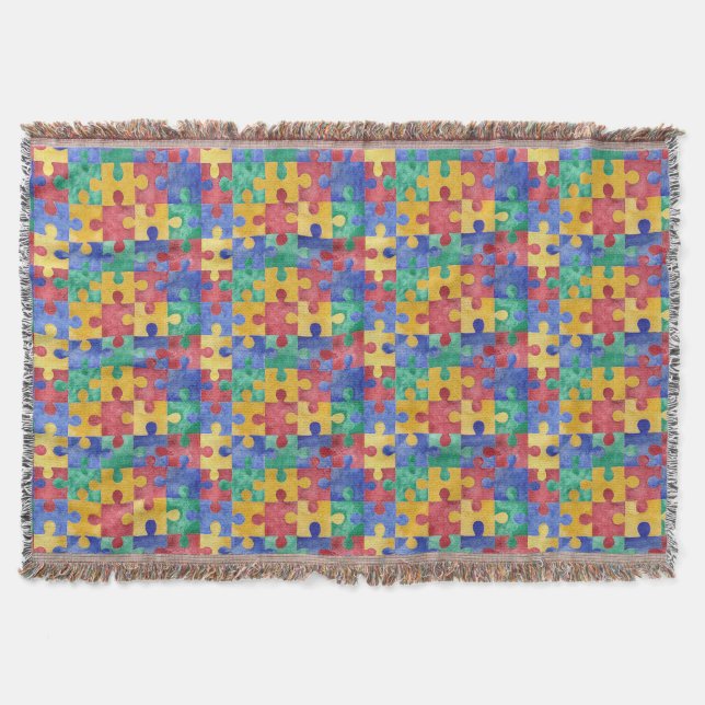 Puzzledecke des Autismus Decke (Vorderseite)
