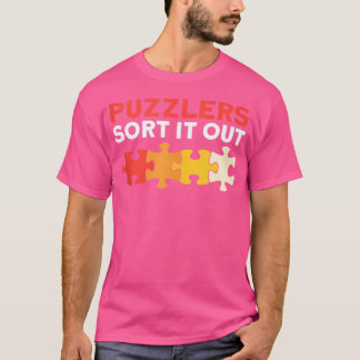 Puzzler sortieren es aus dem Puzzle T-Shirt