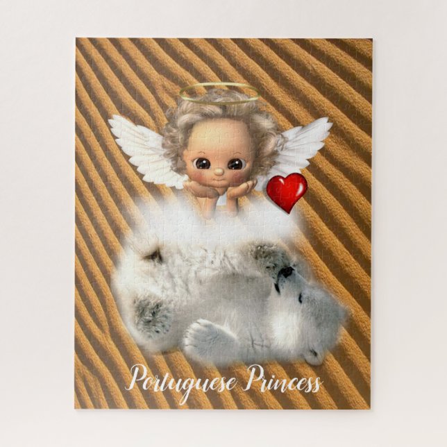 Puzzles Angel Polar Bär Portugiesische Prinzessin (Vertikal)