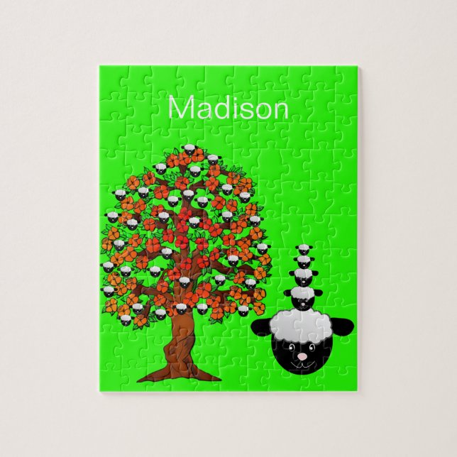 Puzzles Arbre à mouton Floral (Vertical)