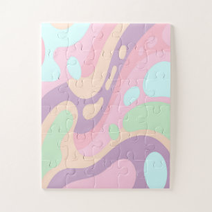 Puzzles Baby shower Pastel