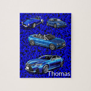 Puzzles Blue Cars
