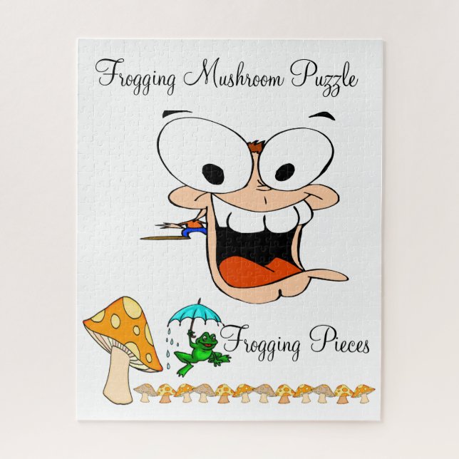 Puzzles Cactus White Frogging Pilze Stücke (Vertikal)