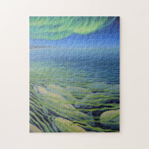 Puzzles canadiens d'art de paysage - baleines de