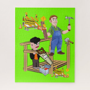 Puzzles Carpenter Tools Hammer