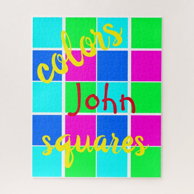 Puzzles Carrés colorés (Vertical)