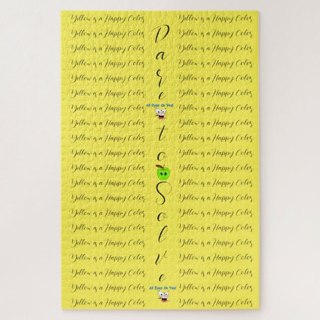 Puzzles Challenger Jaune Oser Résoudre (Vertical)