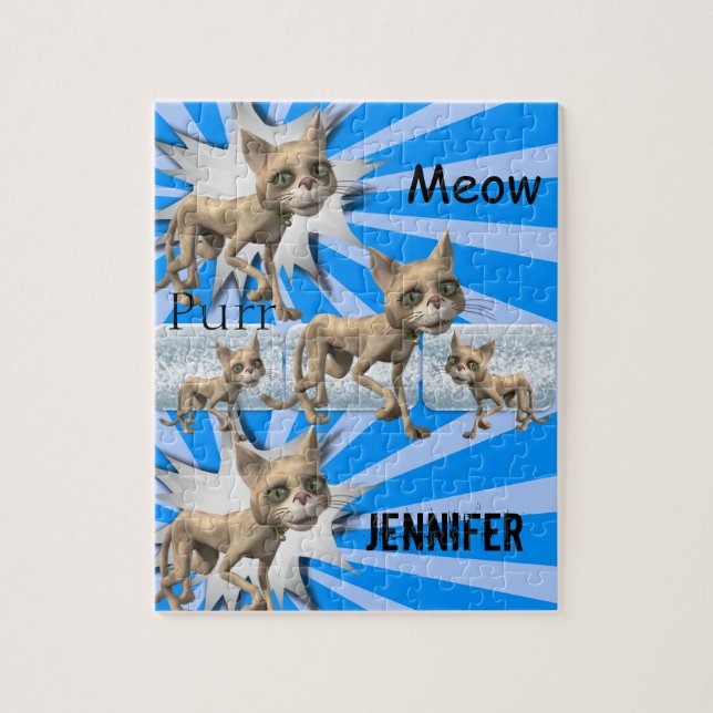 Puzzles Chats Bleus Chatons (Vertical)