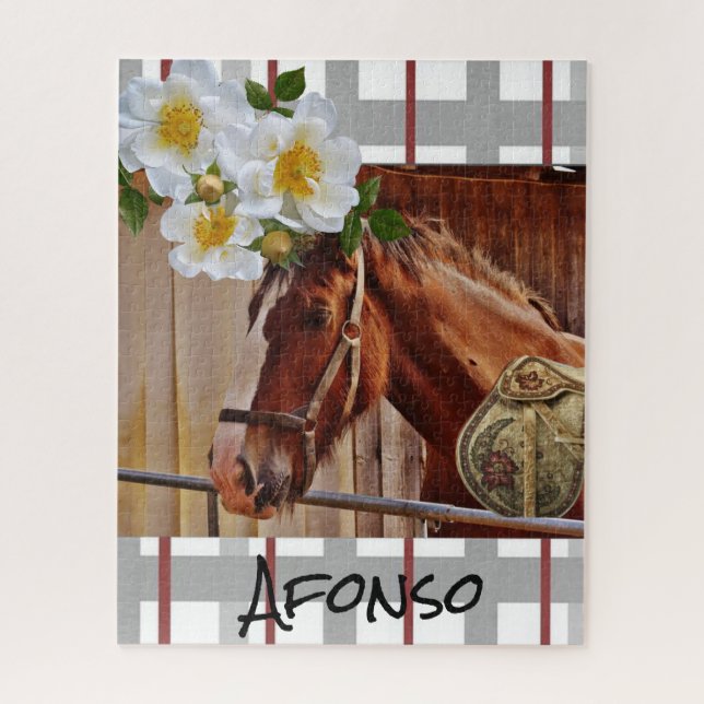 Puzzles Cheval Floral (Vertical)