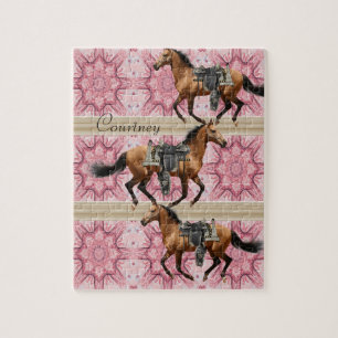 Puzzles Chevaux roses