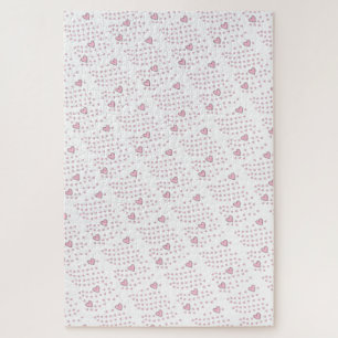 Puzzles Coeurs roses