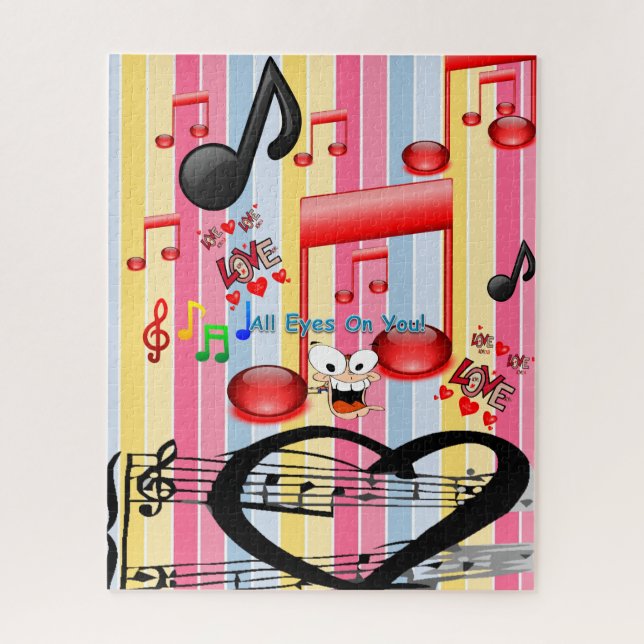 Puzzles Colorful Stripe Musician (Vertical)