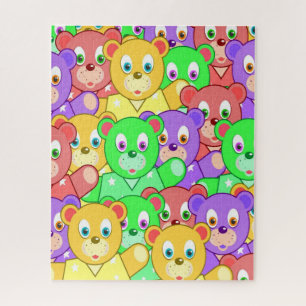 Puzzles Colorful Teddy Bears
