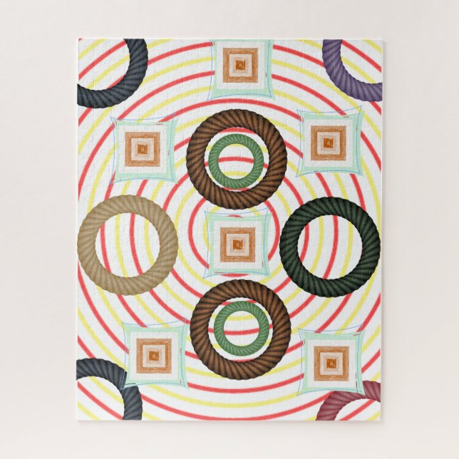 Puzzles couleurs Abstraites Circulaire (Vertical)
