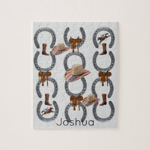 Puzzles Cowboy Sattelpferd
