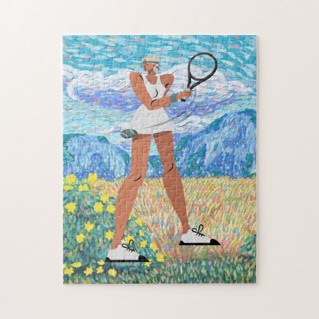 Puzzles de tennis pour une joueuse (Vertical)