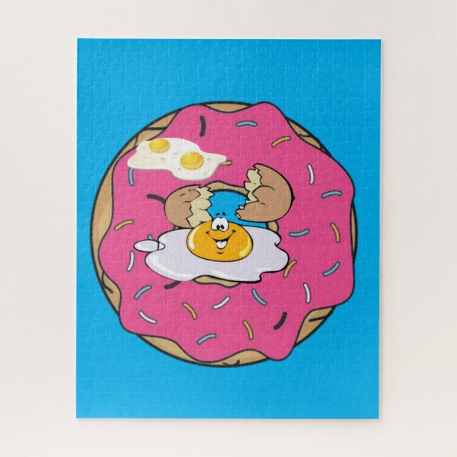 Puzzles Donut Eggs Blue (Vertikal)