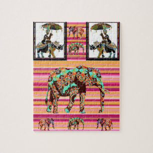 Puzzles Eléphants Africains