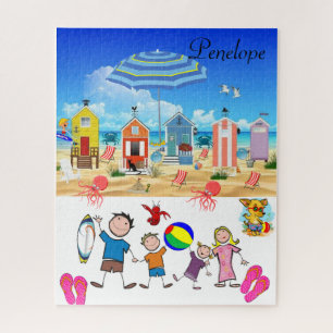 Puzzles Famille Plaisir de la plage Pieuvre