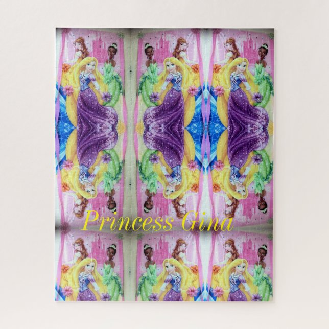 Puzzles farbenfrohe Prinzessin (Vertikal)