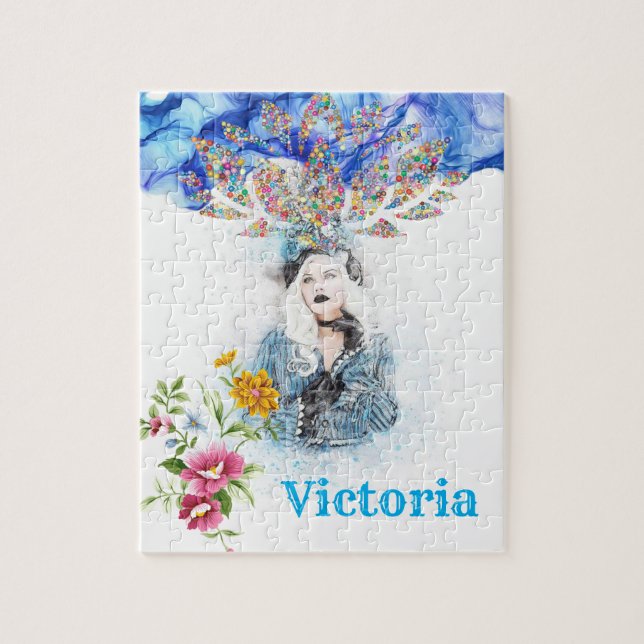 Puzzles femmes victoriennes Floral (Vertical)