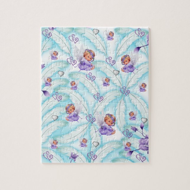 Puzzles Floral Angel Coeurs (Vertical)