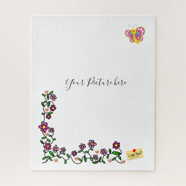 Puzzles Floral Butterfly (Vertikal)