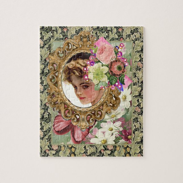 Puzzles Floral Victorian Women (Vertikal)