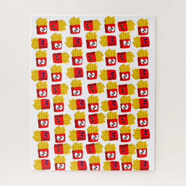 Puzzles Français Fries Blanc (Vertical)