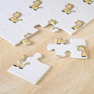Puzzles Giraffe Jaune Joyeux anniversaire