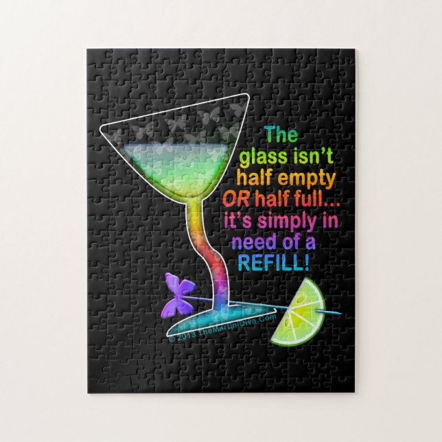 PUZZLES - GLASS HALF FULL (Vertikal)