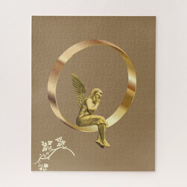 Puzzles Gold Angel Floral (Vertical)