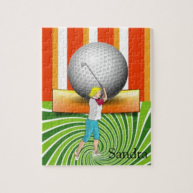 Puzzles Golf Floral Golf Balls (Vertical)