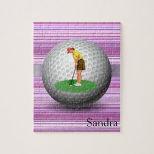 Puzzles Golfer Strip Golfplätze