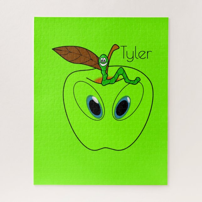 Puzzles Green Apple Worm (Vertical)