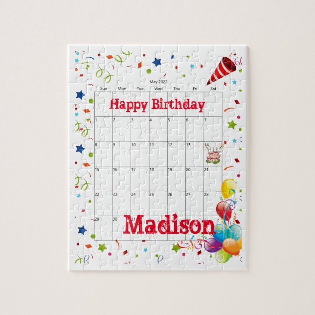 Puzzles, Happy Birthday Mai 2022 Jigsaw Puzzle (Vertikal)