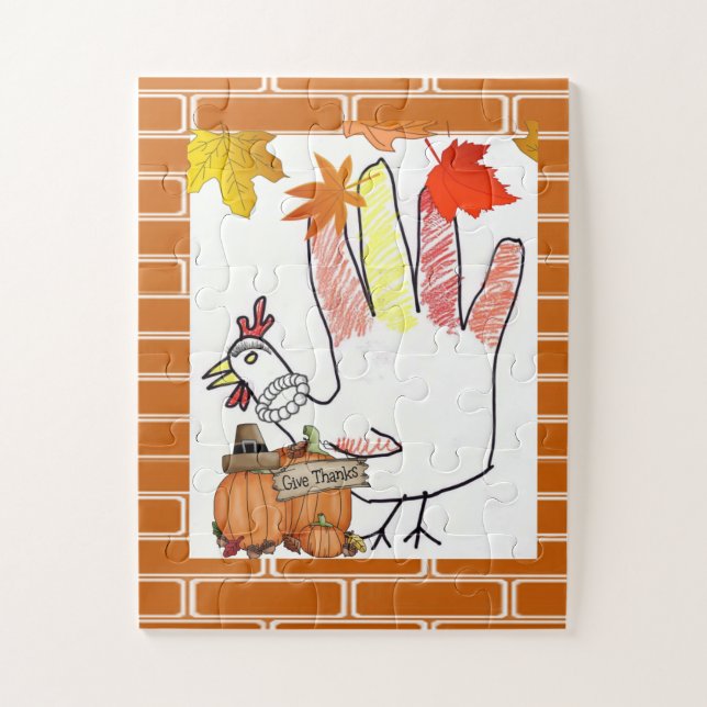 Puzzles Happy Thanksgiving Day (Vertikal)
