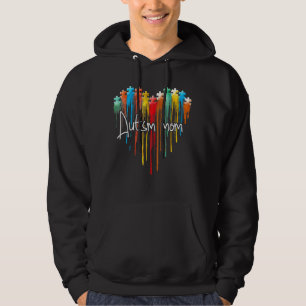 Puzzles Heart Liebe Autismus Bewusstsein Lehrer El Hoodie