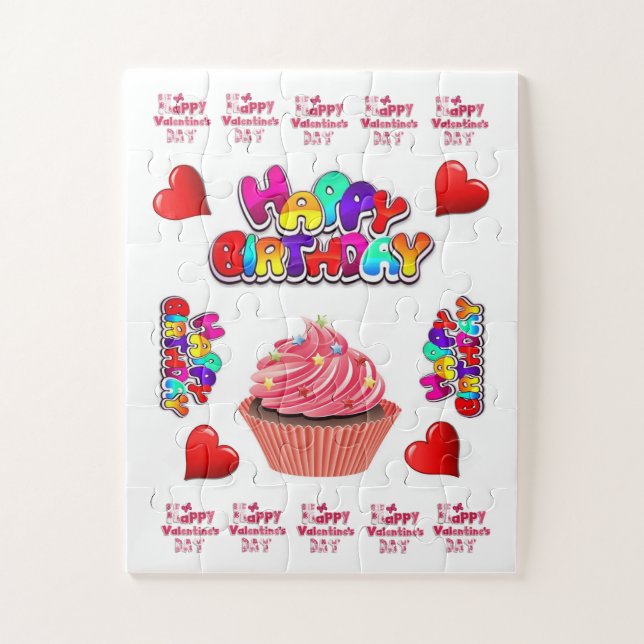 Puzzles Heureuse Sainte-Valentin Joyeux anniversai (Vertical)